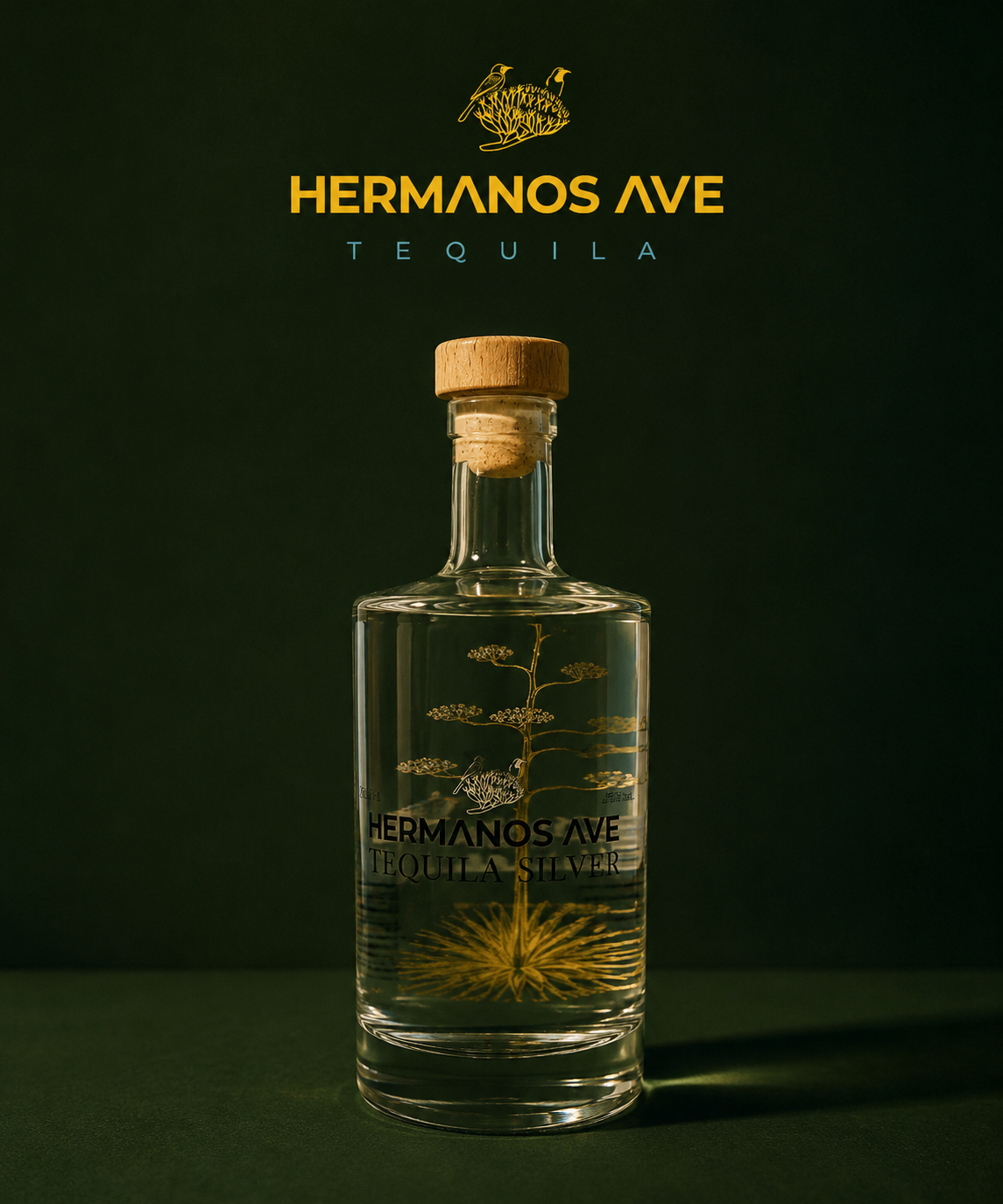 Hermanos AVE Tequila Silver bottle