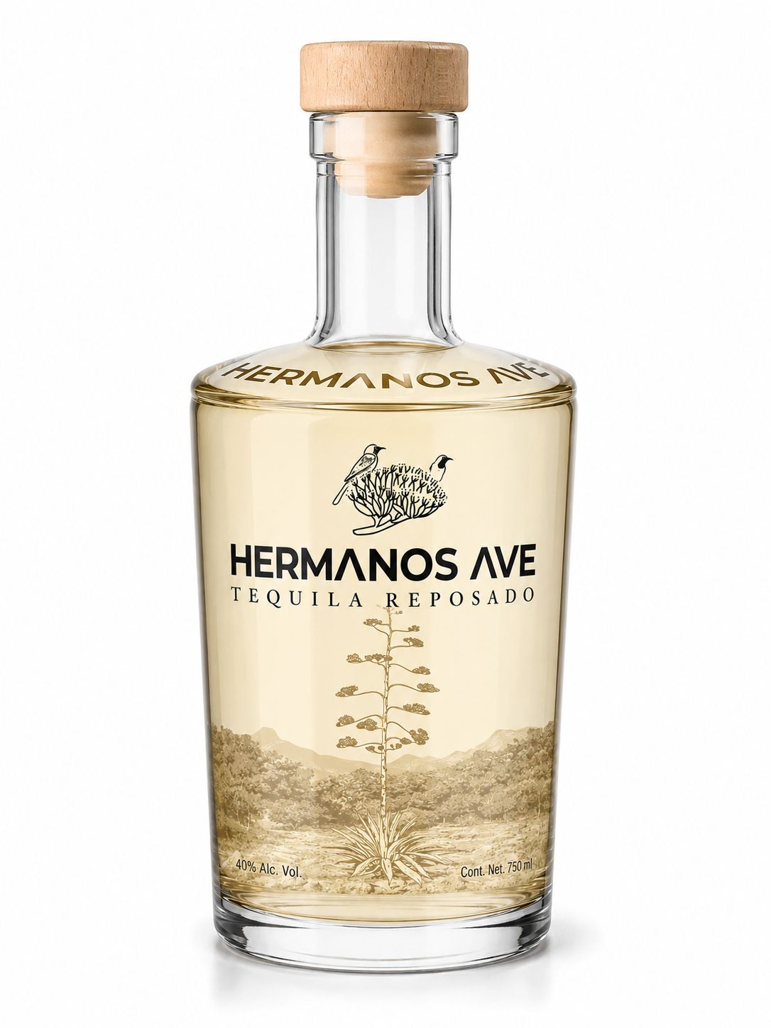 Hermanos AVE Tequila Silver bottle